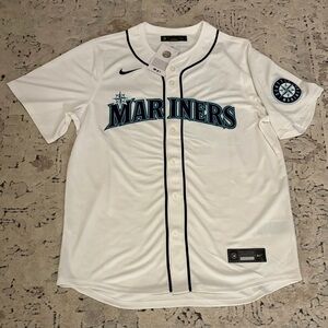 Nike Authentic Seattle Mariners Cal Raleigh #29 White MLB Jersey Men’s Sz: L